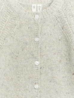 Neps Wool-Blend Cardigan