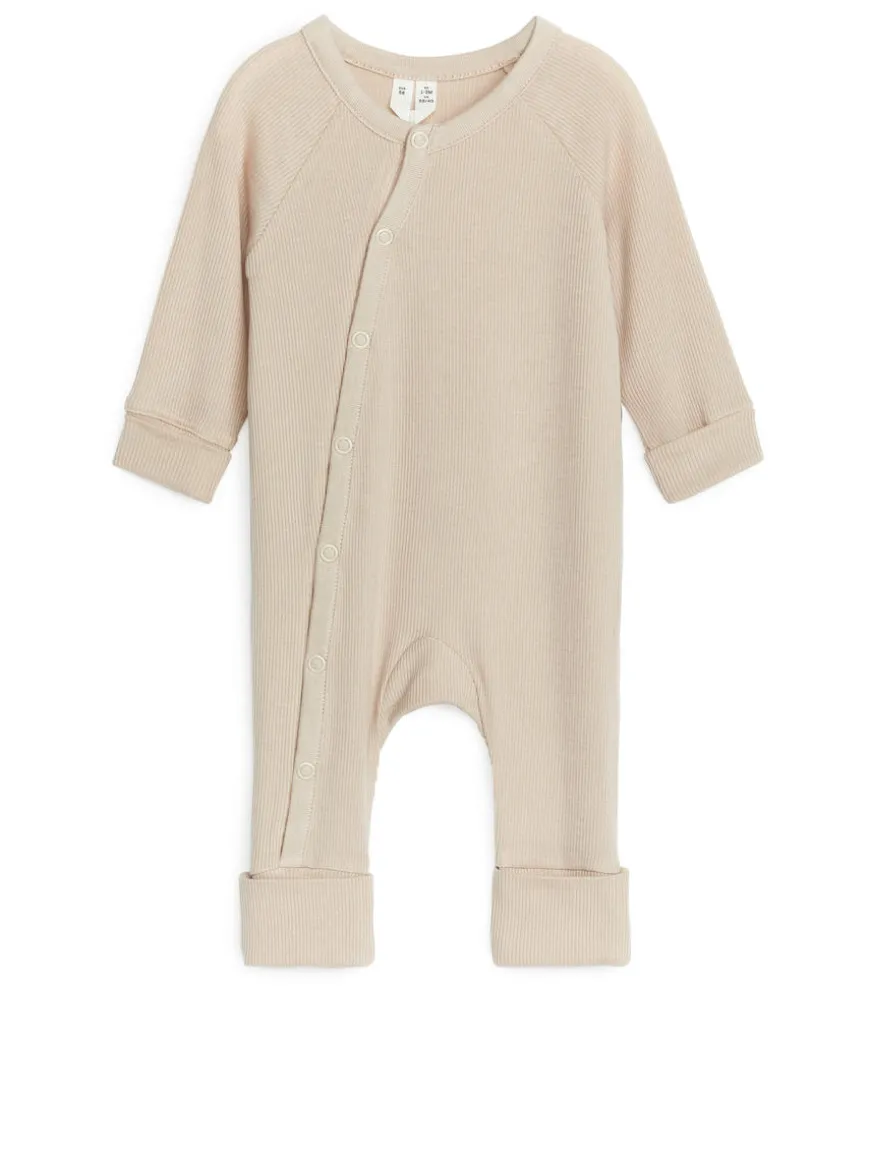 Newborn Smooth Rib Pyjama