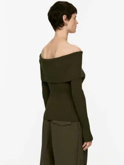 Off-Shoulder Rib Top