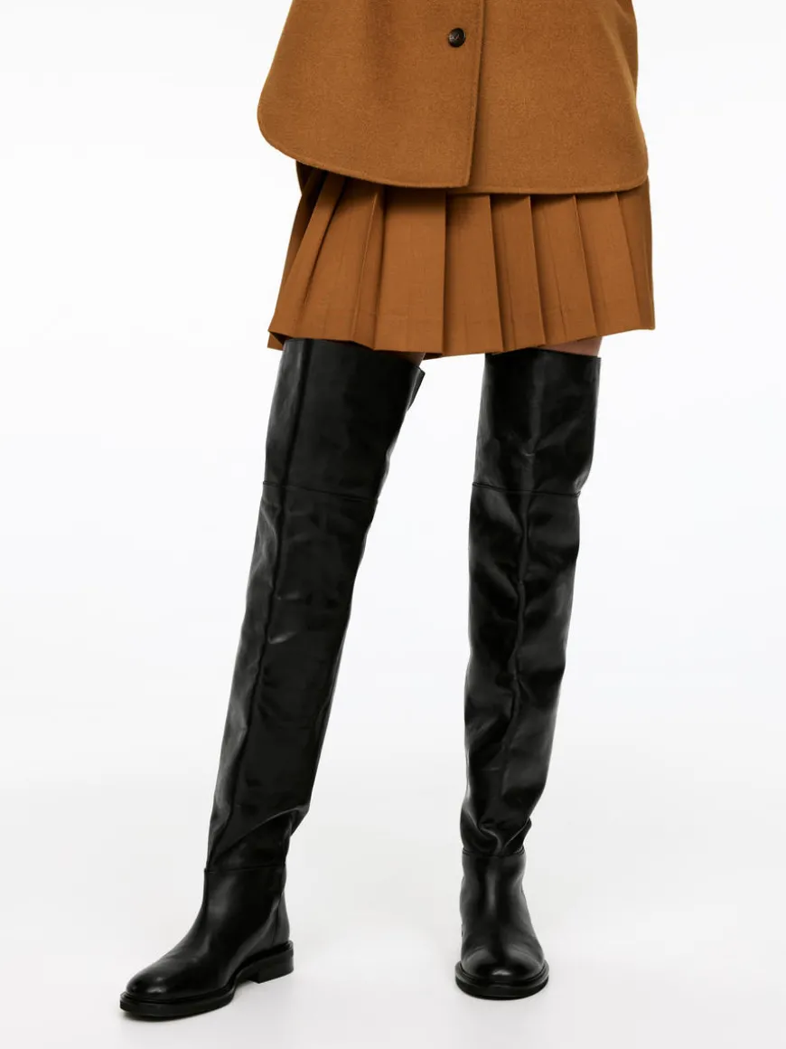 Over-The-Knee Leather Boots