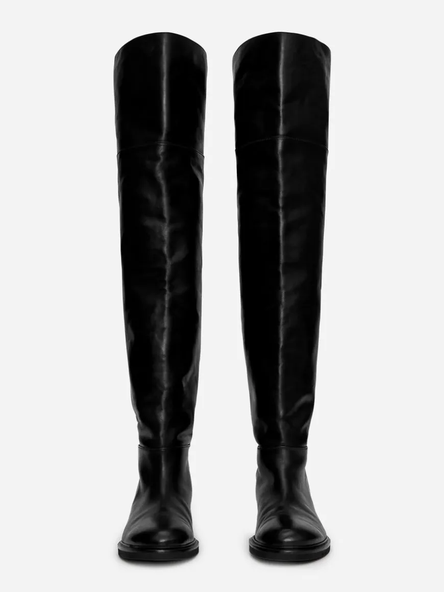 Over-The-Knee Leather Boots