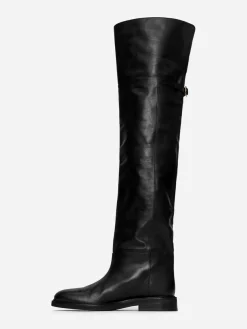 Over-The-Knee Leather Boots