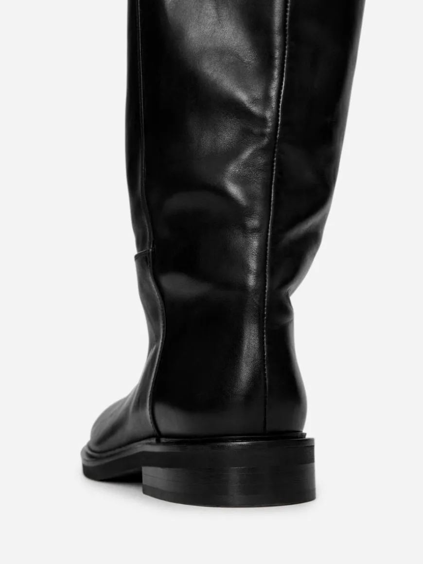 Over-The-Knee Leather Boots
