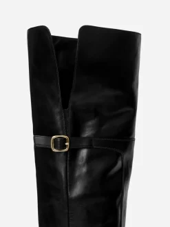 Over-The-Knee Leather Boots