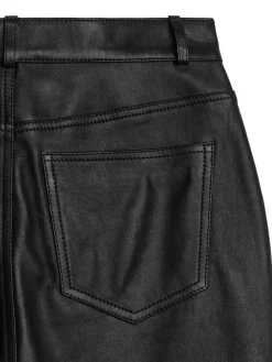Pencil Leather Skirt