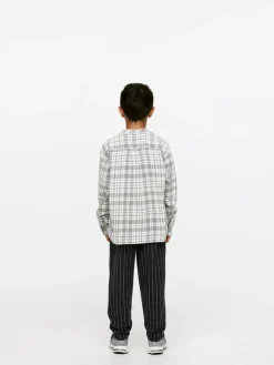 Pinstripe Cotton Sweatpants