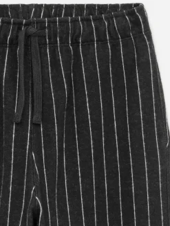 Pinstripe Cotton Sweatpants