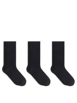 Plain Socks Set Of 3