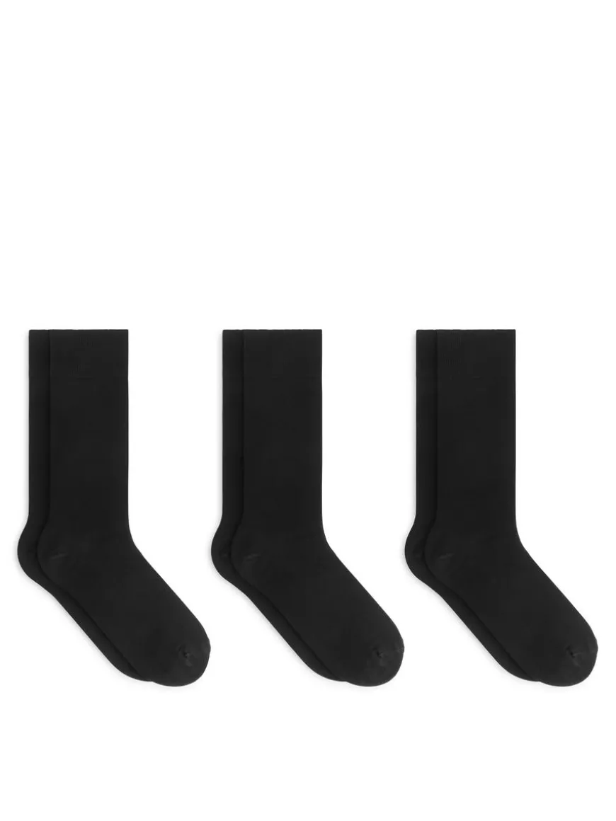 Plain Socks Set Of 3