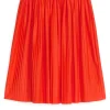 Pleated Midi Skirt