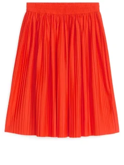 Pleated Midi Skirt