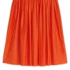 Pleated Midi Skirt