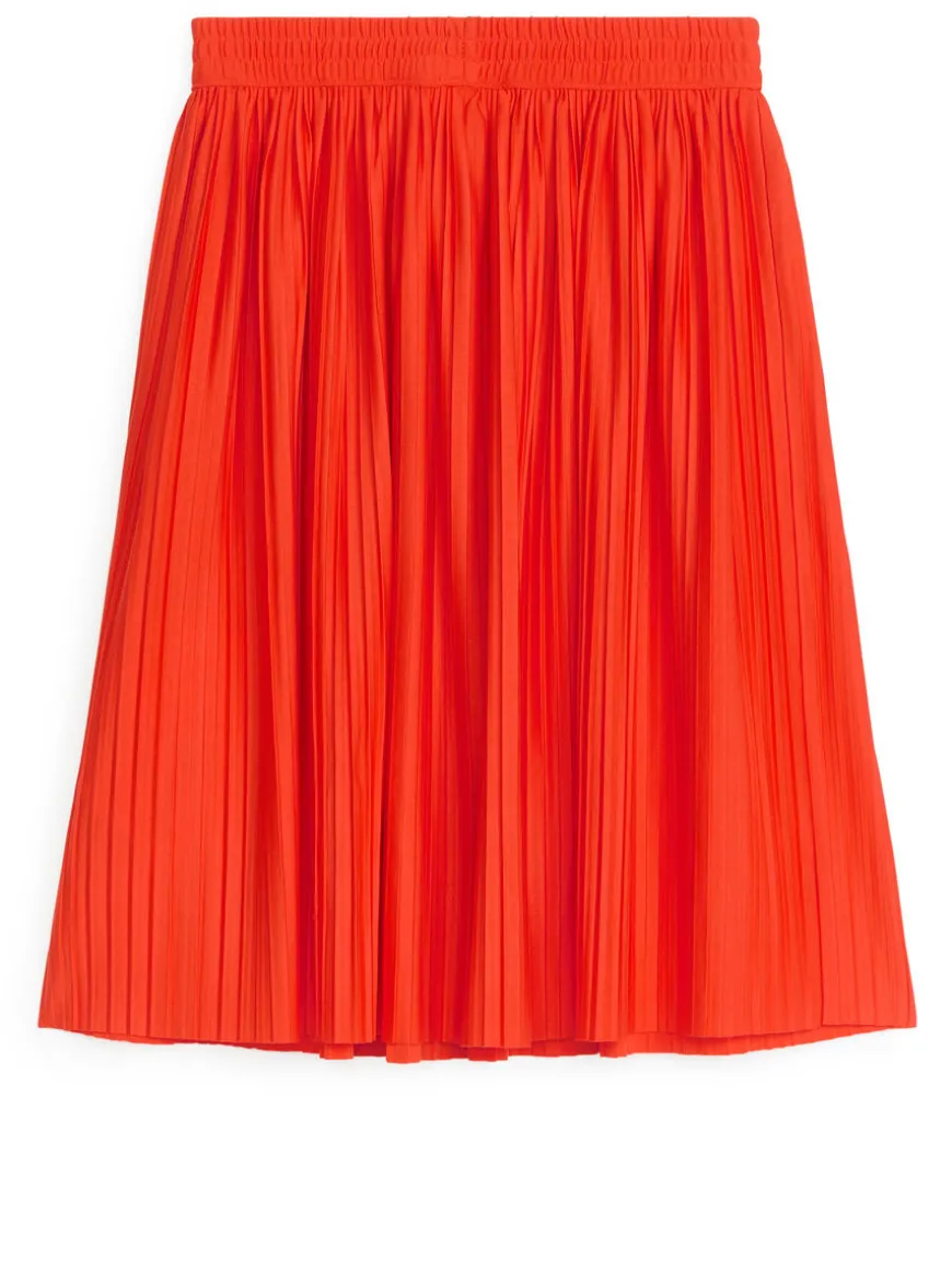Pleated Midi Skirt