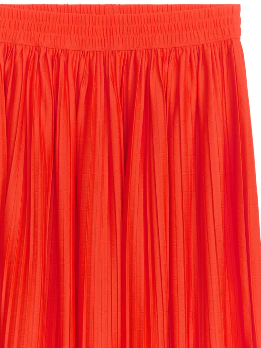 Pleated Midi Skirt