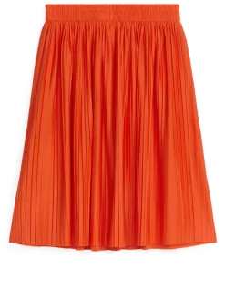Pleated Midi Skirt