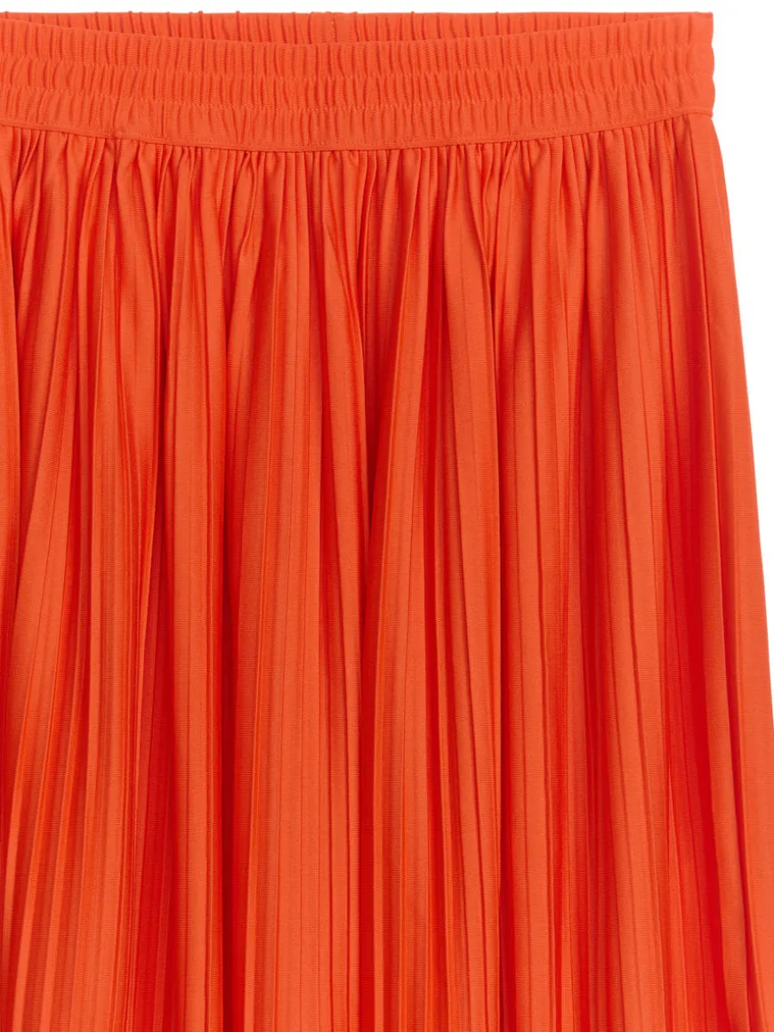 Pleated Midi Skirt