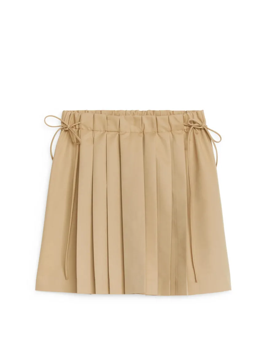 Pleated Midi Skirt
