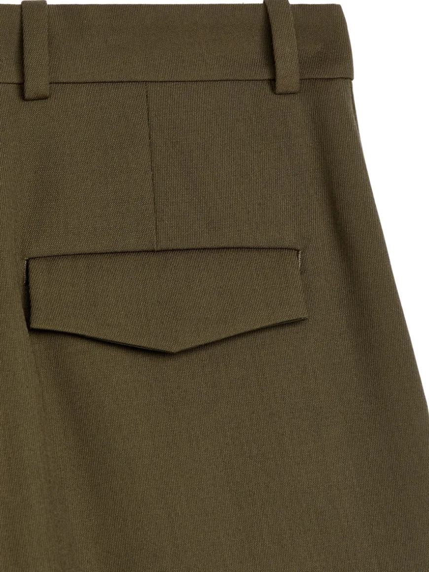 Pleated Twill Trousers