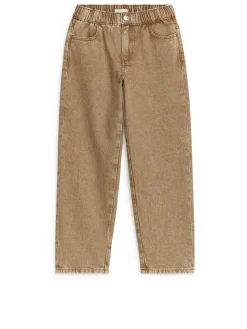 Pull-On Denim Trousers