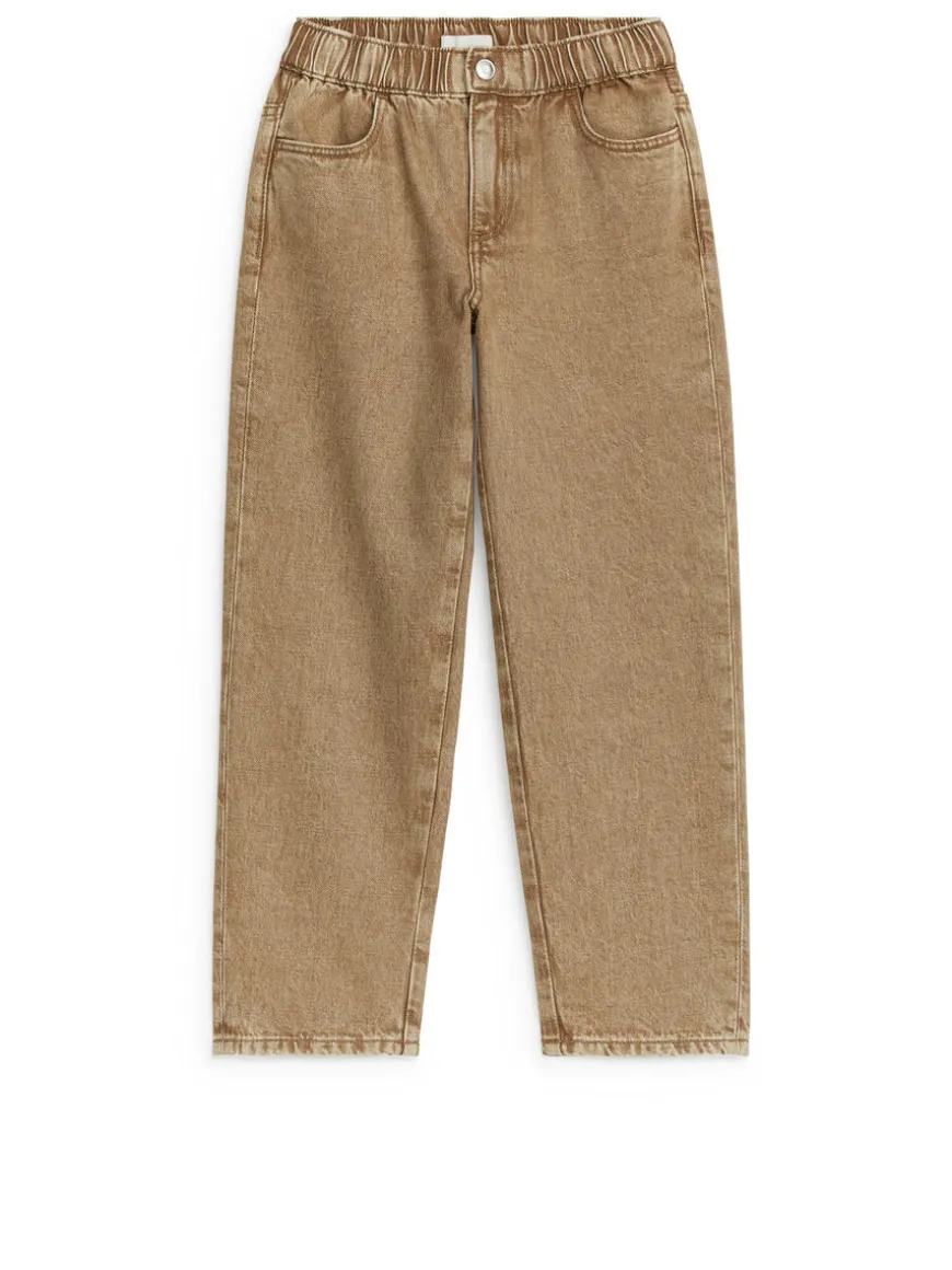 Pull-On Denim Trousers