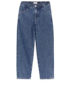 Pull-On Denim Trousers