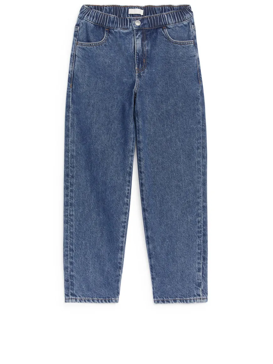Pull-On Denim Trousers