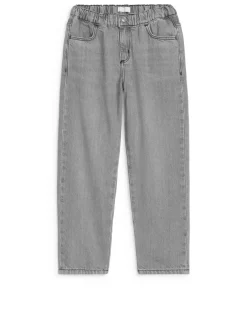 Pull-On Denim Trousers
