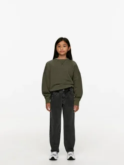 Pull-On Denim Trousers