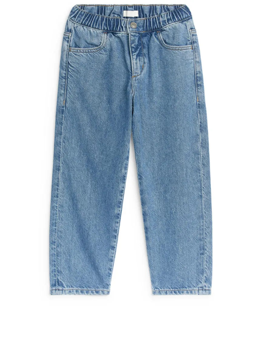 Pull-On Denim Trousers