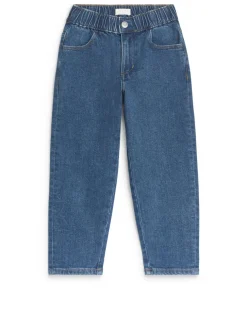 Pull-On Denim Trousers