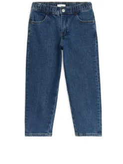 Pull-On Denim Trousers