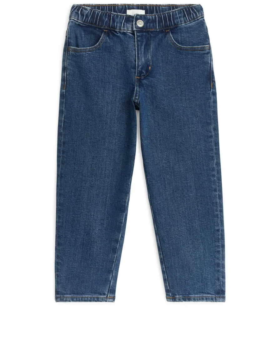 Pull-On Denim Trousers