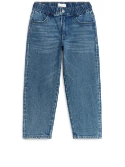 Pull-On Denim Trousers