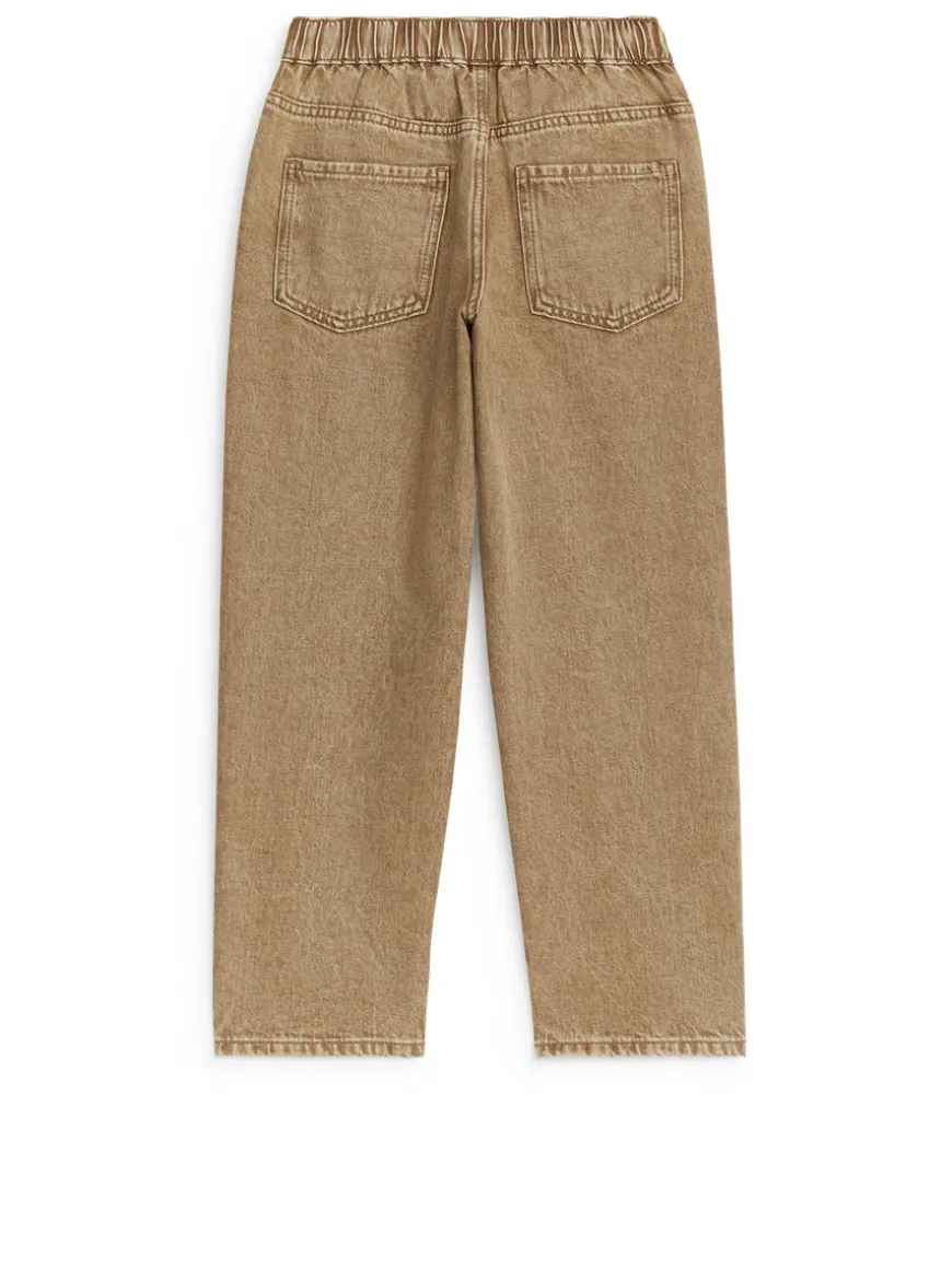 Pull-On Denim Trousers