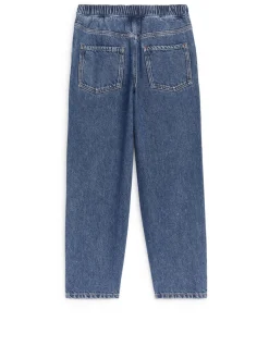 Pull-On Denim Trousers
