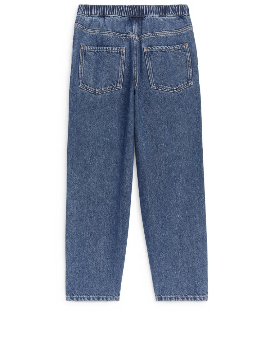 Pull-On Denim Trousers