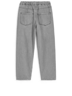 Pull-On Denim Trousers
