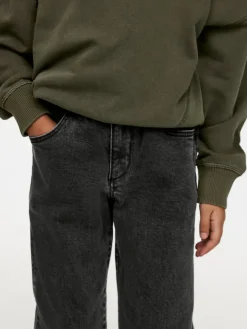 Pull-On Denim Trousers