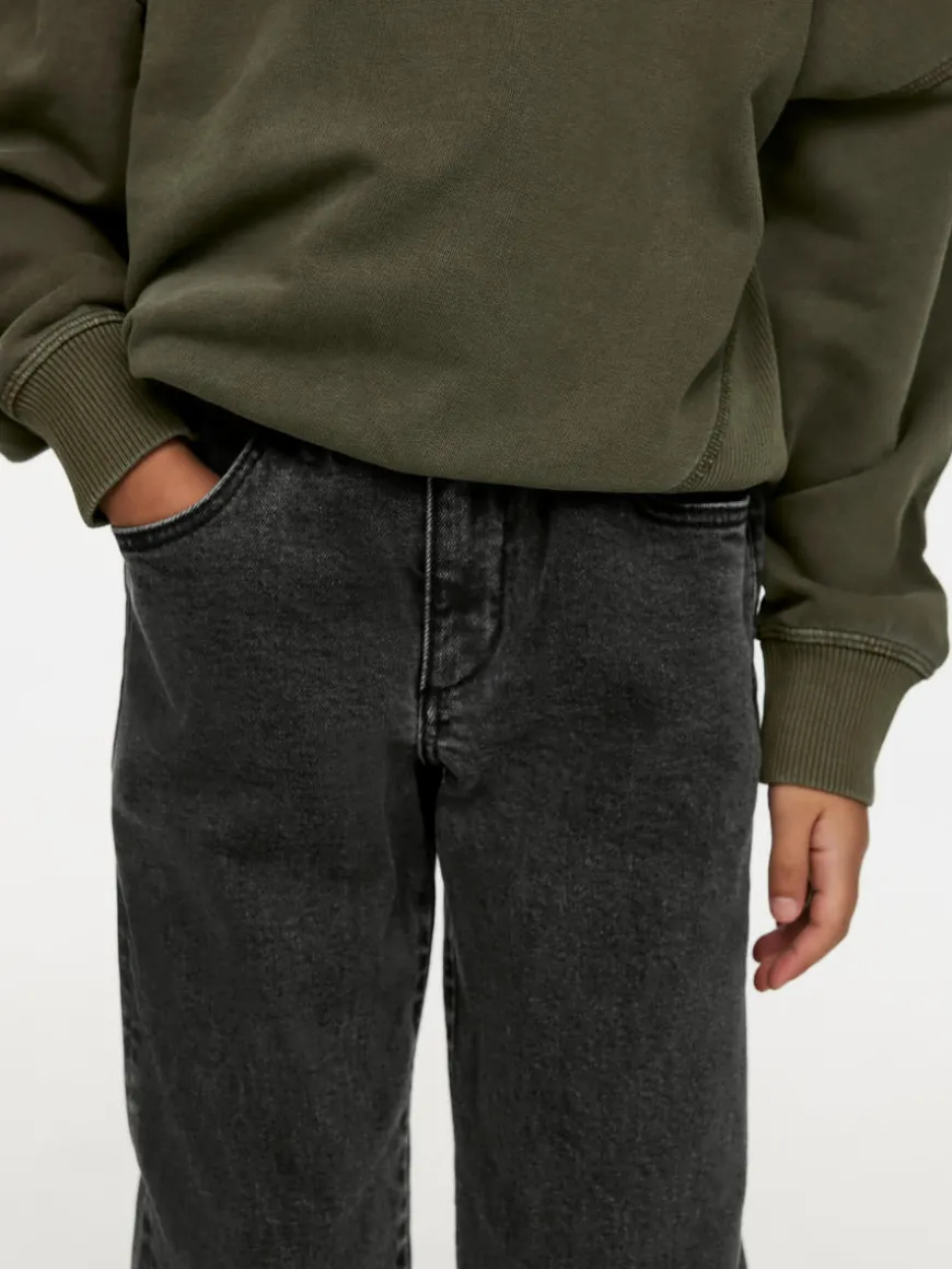 Pull-On Denim Trousers