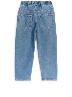 Pull-On Denim Trousers