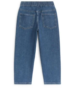 Pull-On Denim Trousers