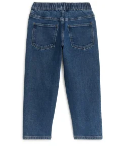 Pull-On Denim Trousers