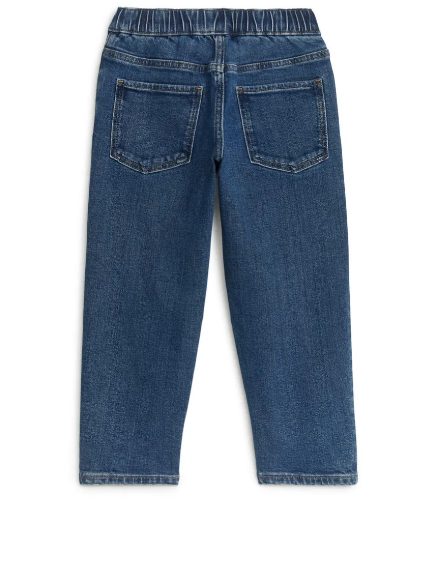Pull-On Denim Trousers