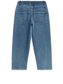 Pull-On Denim Trousers