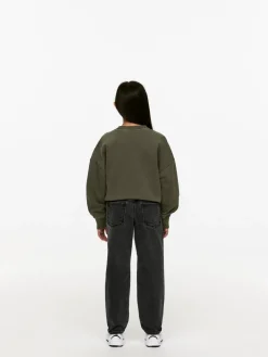 Pull-On Denim Trousers