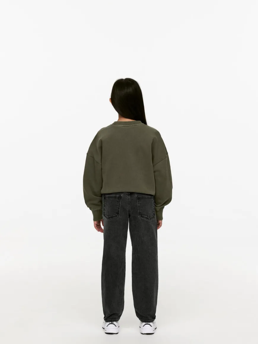 Pull-On Denim Trousers