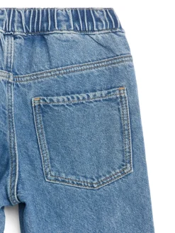 Pull-On Denim Trousers