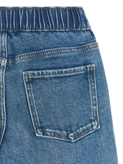 Pull-On Denim Trousers