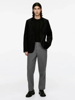 Pull-On Flannel Trousers