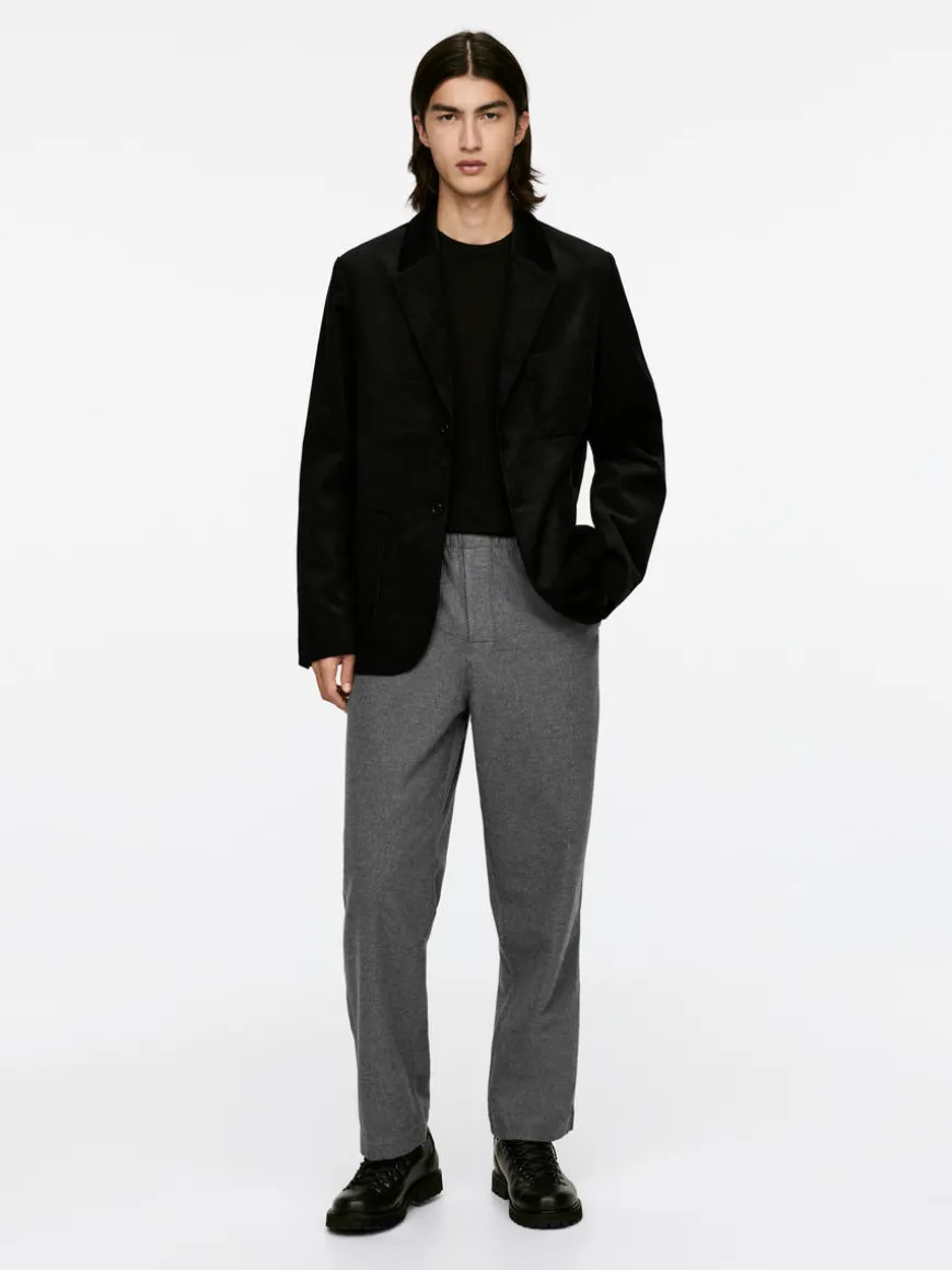 Pull-On Flannel Trousers